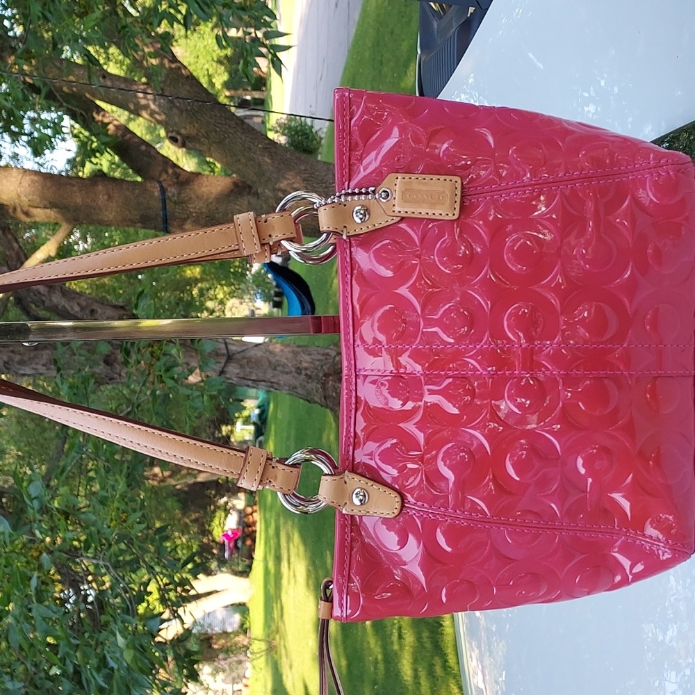 Patent Coach mini bag